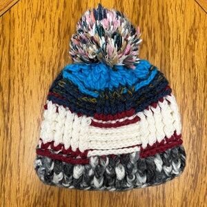 *ELIZA* Multicolor Handmade Knitted Fashion Pom Hat Size OS